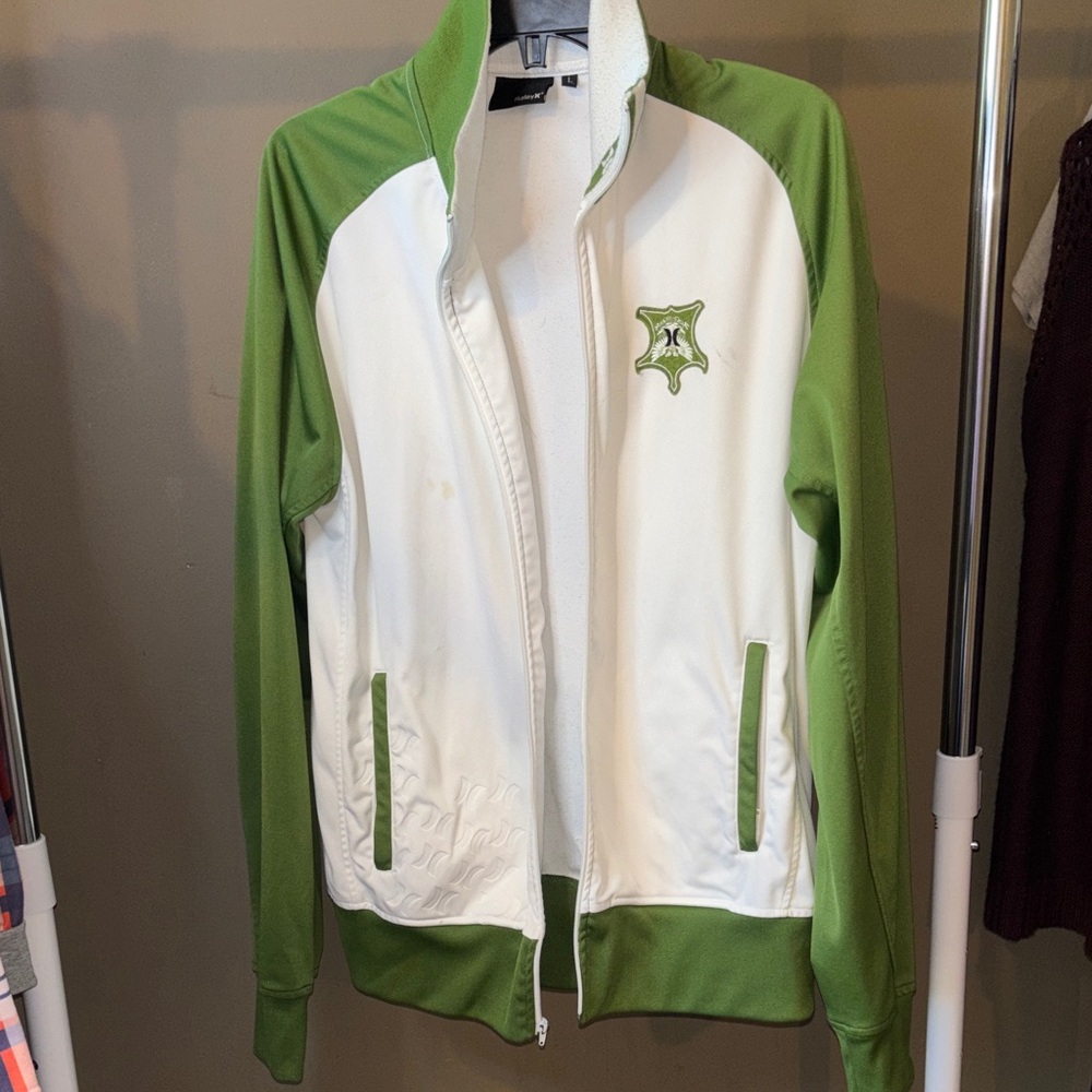 Green and White Women's Jacket (small stain as pictured)